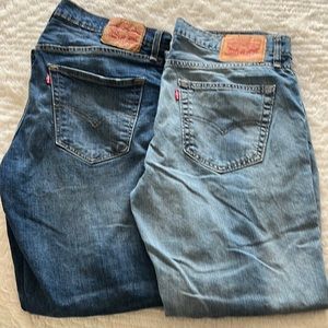 Mens Levi’s 559 jeans w34 30l both pairs